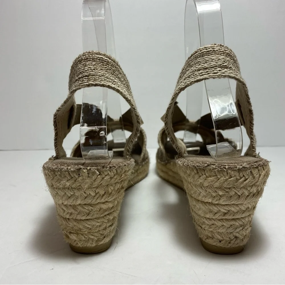Toni Pons Taga-Sd Women’s Open Toe Beige Espadrilles Sandals Sz EU 41 US 10